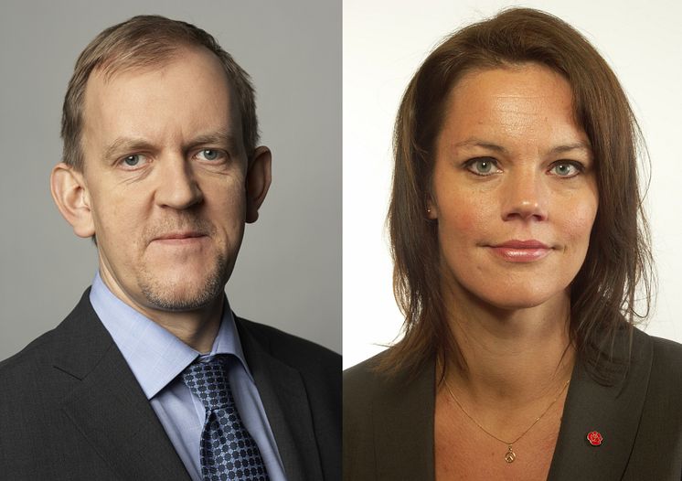 Ulf Perbo (KD) och Veronica Palm (S)