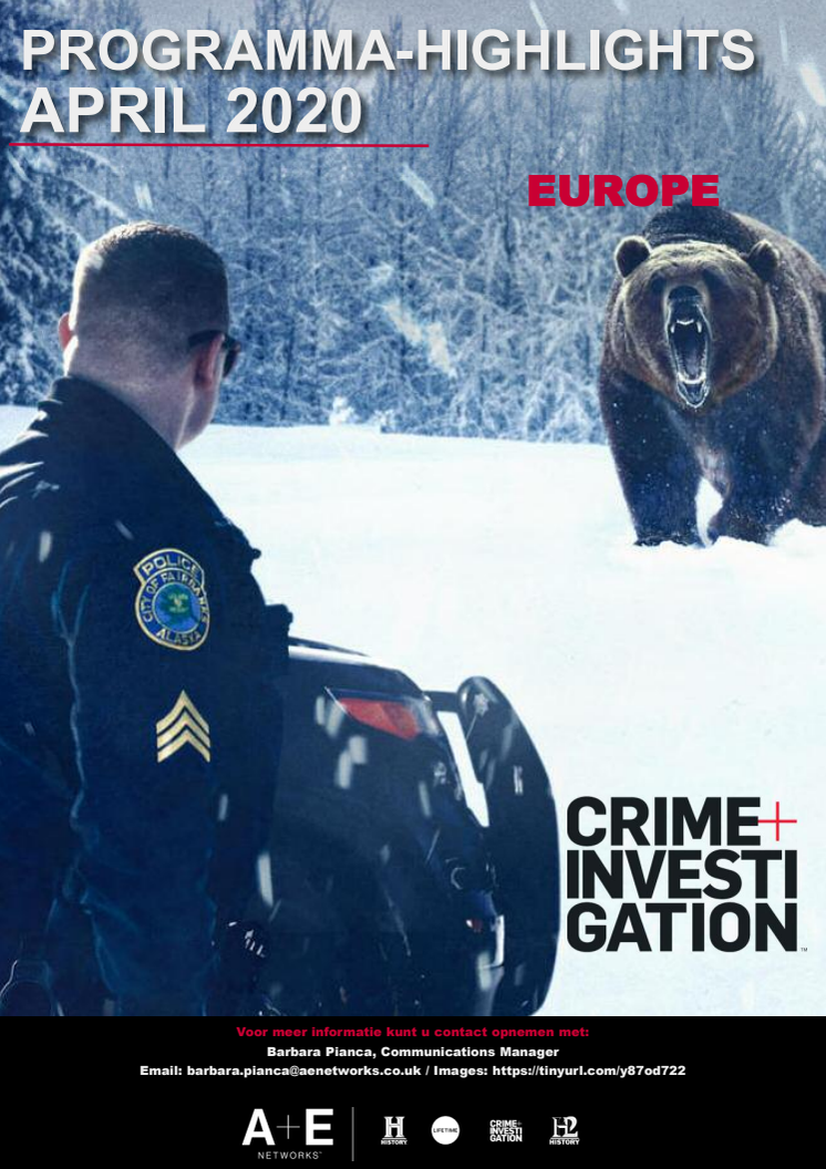 Crime+Investigation Programma - Highlights april 2020