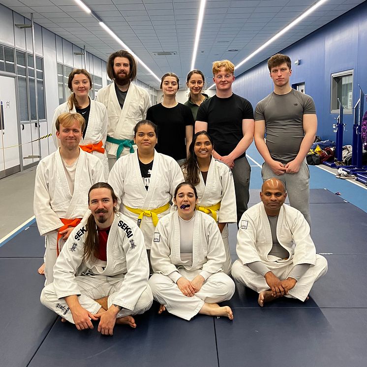 Members of Northumbria University Jiu Jitsu Club