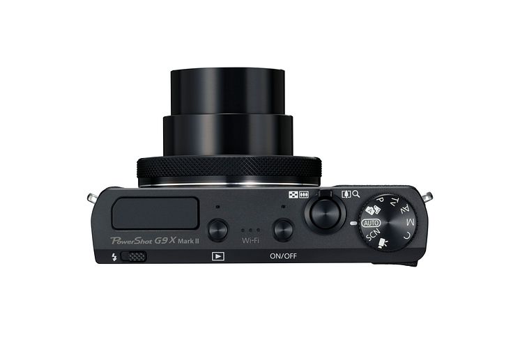PowerShot G9X Mark II BK  Top lens Out 