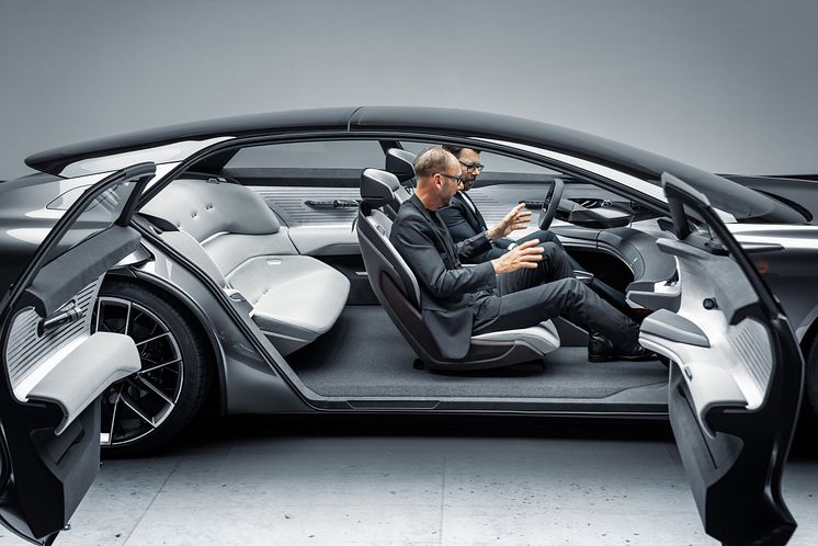 Audi grandsphere concept, Marc Lichte (Head of Design) og Oliver Hoffmann (Head of Technical Development)