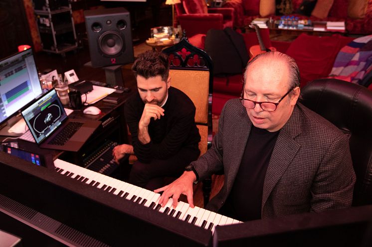 Renzo Vitale og Hans Zimmer i lydstudiet