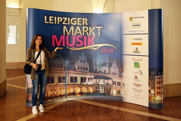 Leipziger Markt Musik - Präsentationswand 