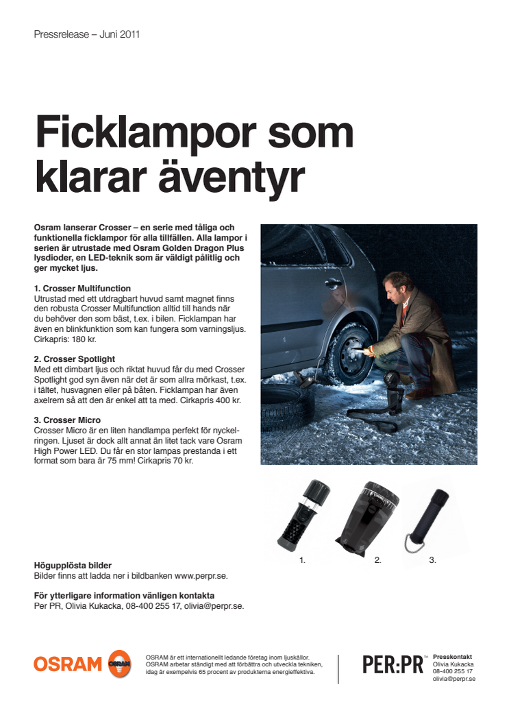 Ficklampor som klarar äventyr