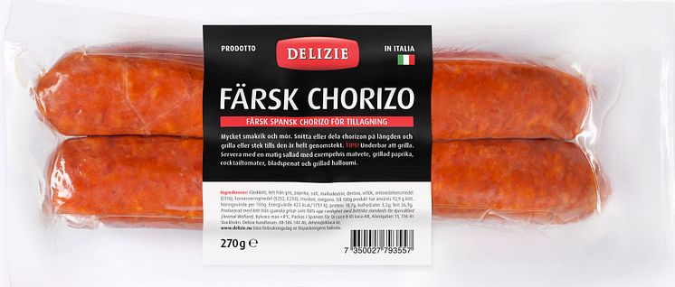 Färsk chorizo, Delizie