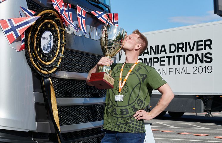 Andreas Nordsjø gewinnt den Scania Fahrerwettbewerb 2019