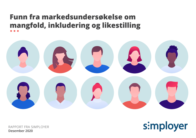 Simployer Rapport mangfold og likestilling