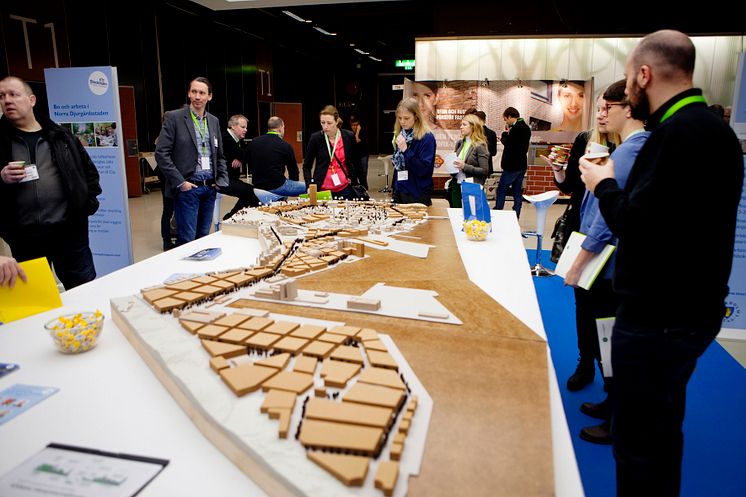 Nuläget i Norra Djurgårdsstaden, Stockholms nya miljöstadsdel, presenterades i en utställning