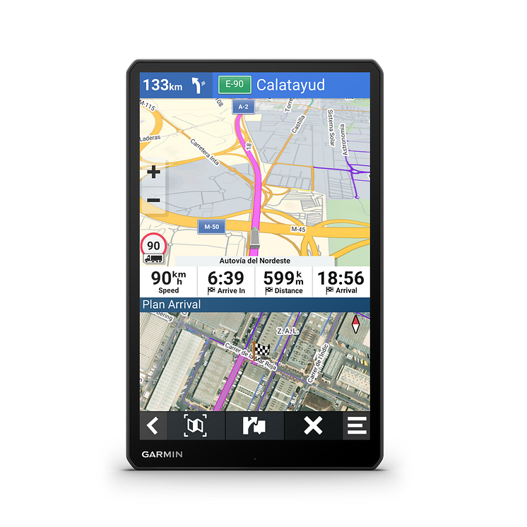 Garmin_dezl LGV 810_1010_Split Screen (c) Garmin Deutschland GmbH