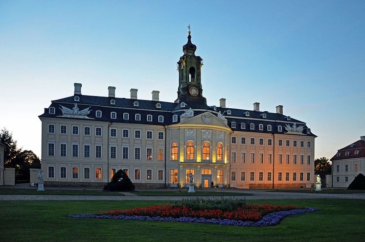 Schlössneracht Wermsdorf - Schloss Hubertusburg in der Abenddämmerung 