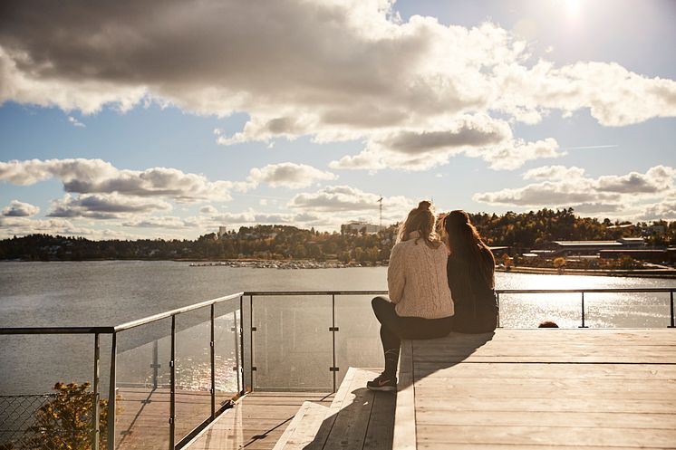Utsikt vid Stallbacken Edsvik i Sollentuna kommun