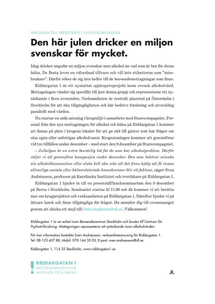 Den här julen dricker en miljon svenskar för mycket