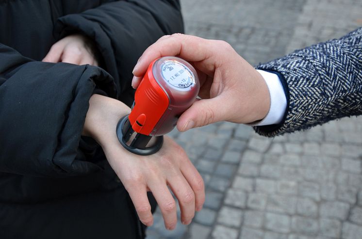 Der erste Stempel wird vergeben