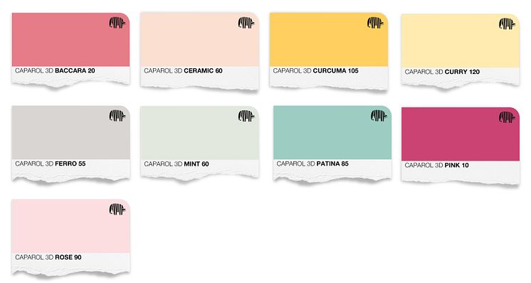 Trend 15 Färgkarta för väggfärg (pastlar för multifun)