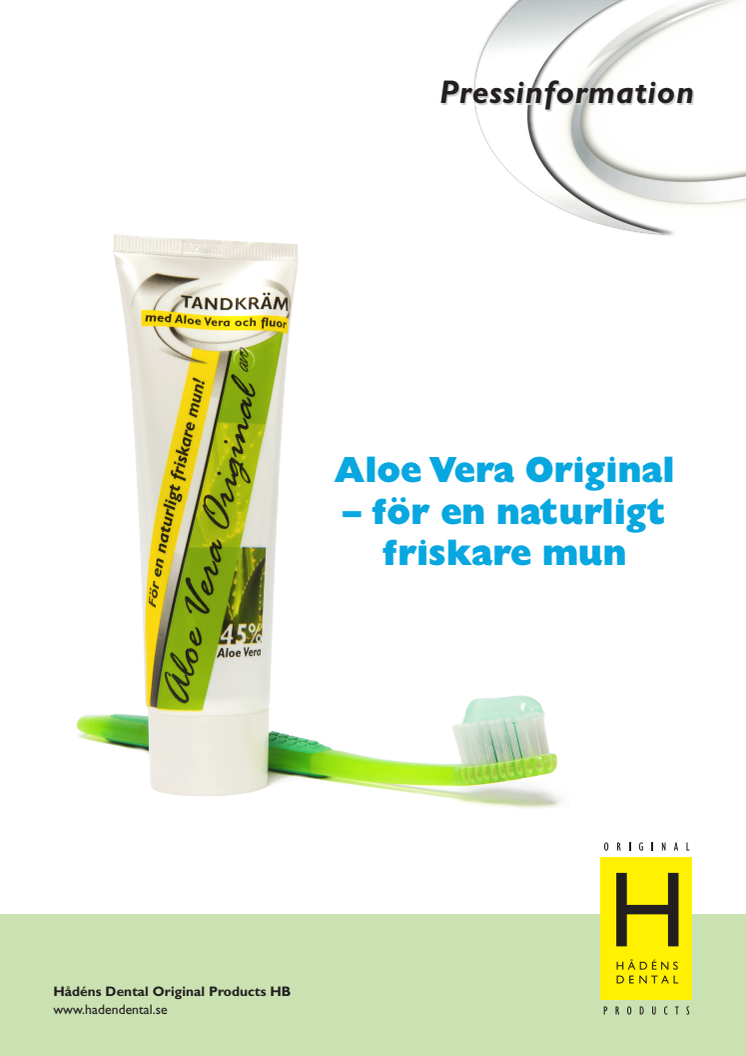 Aloe Vera Original – för en naturligt friskare mun