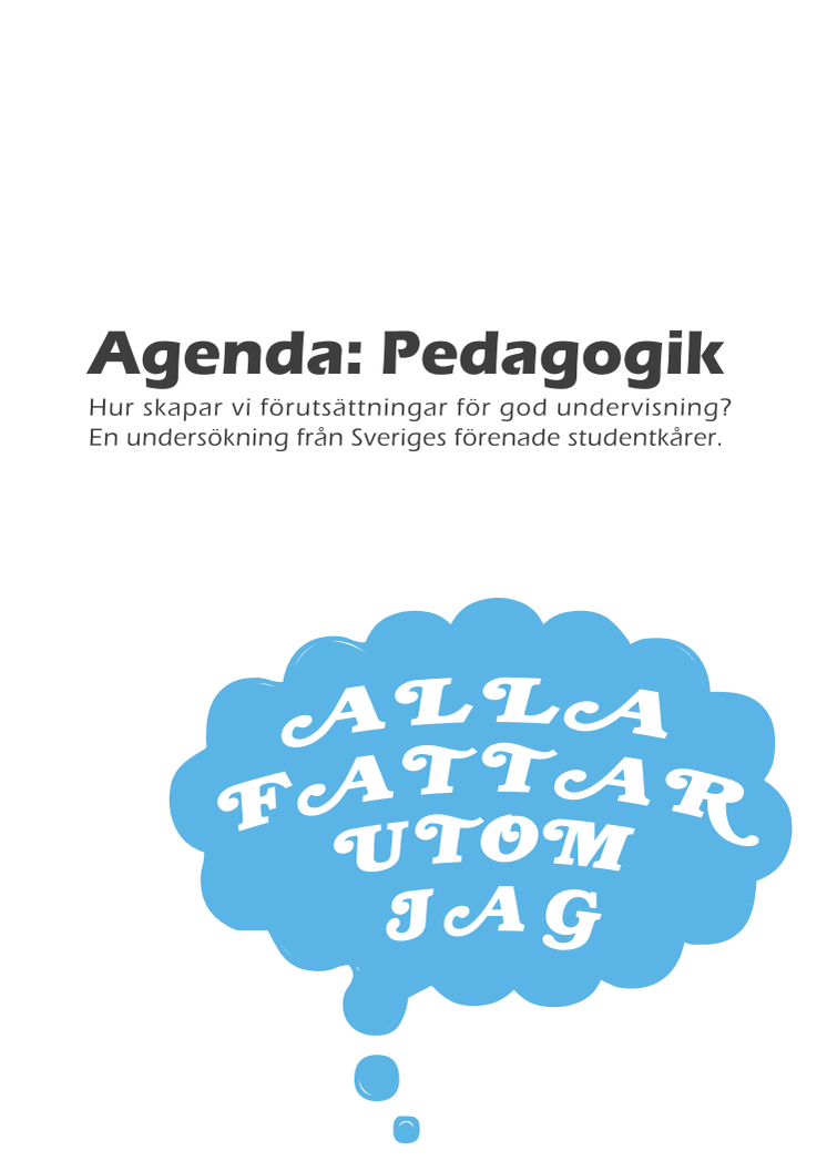 Rapport: Agenda pedagogik 