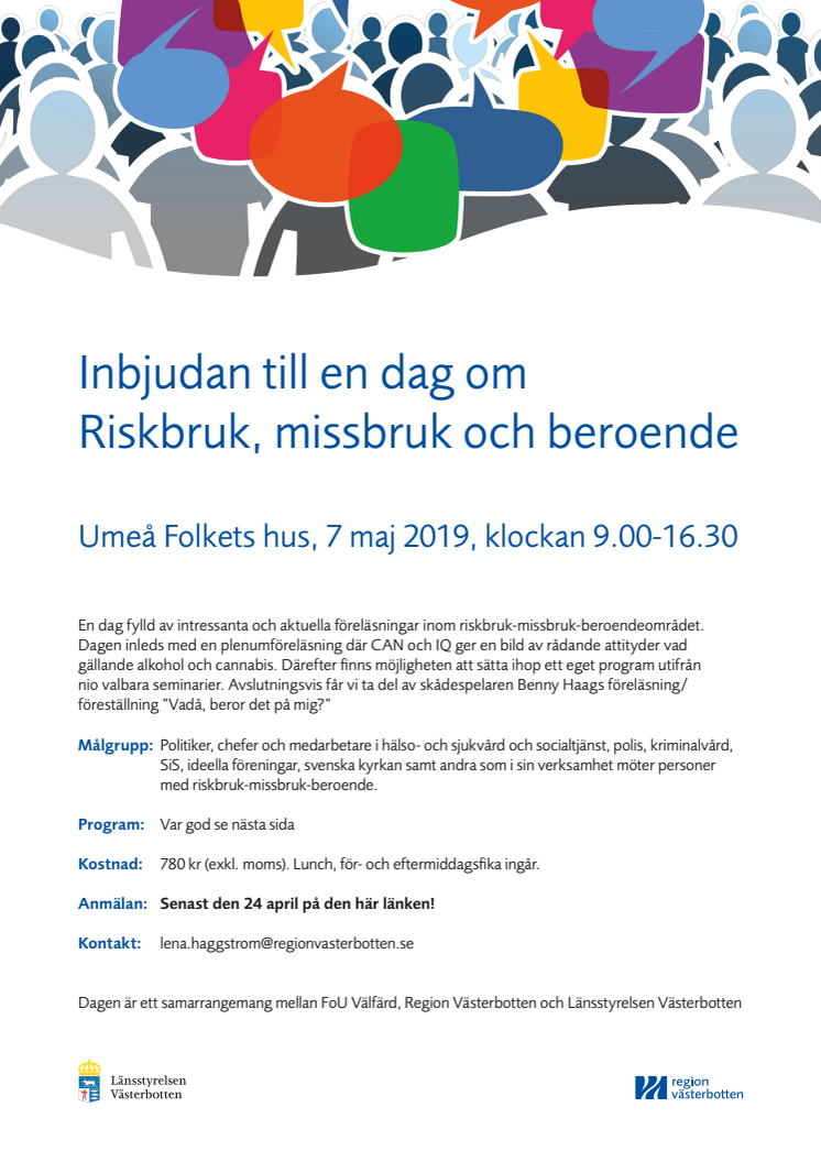 ​En dag om riskbruk, missbruk och beroende