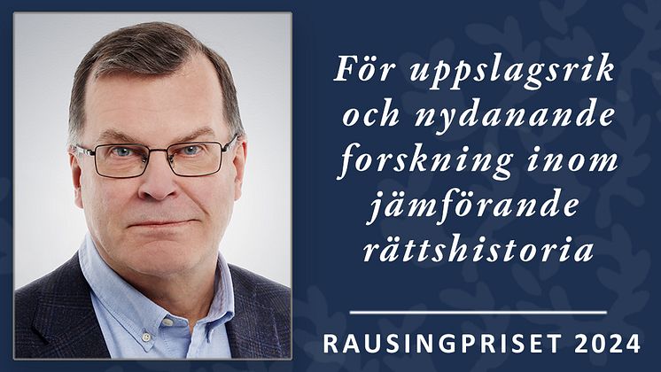 Rausingpristagare Heikki Pihlajamäki