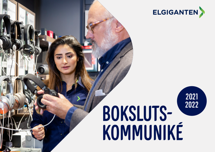 Elgiganten bokslutskommuniké 2021/2022