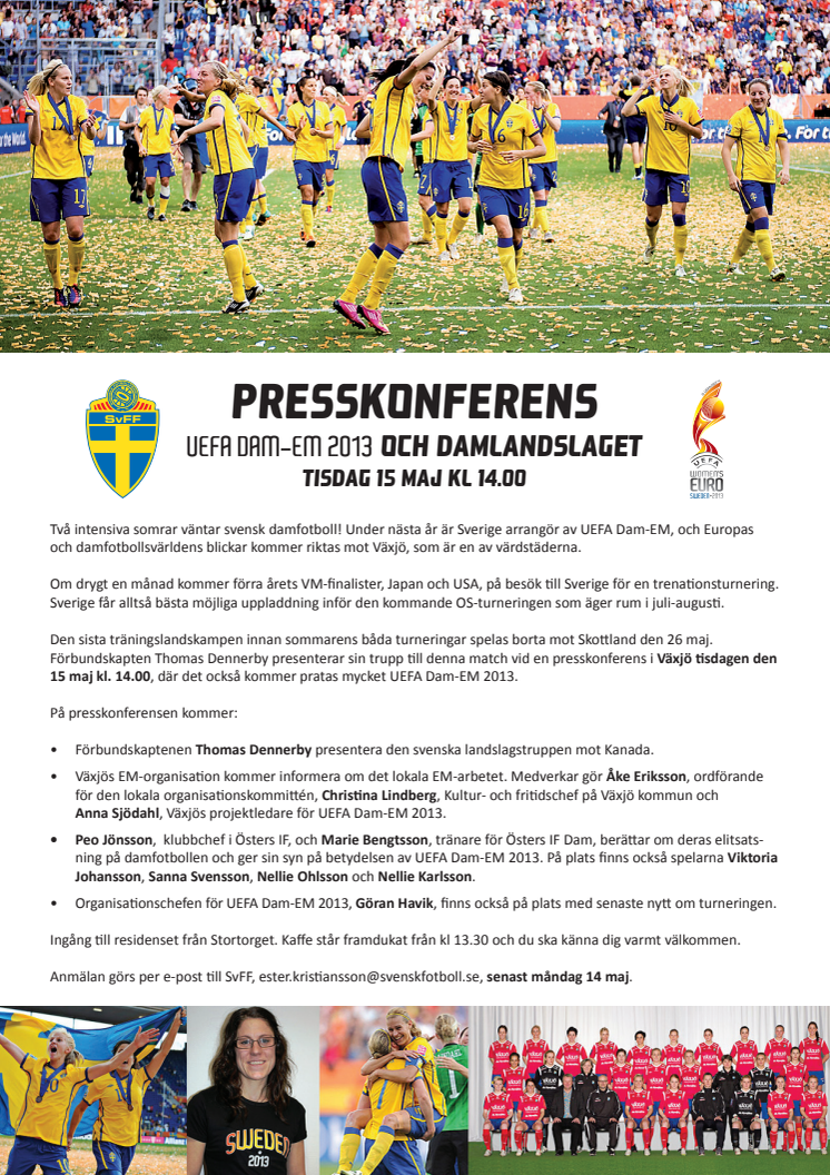 Påminnelse presskonferens SvFF