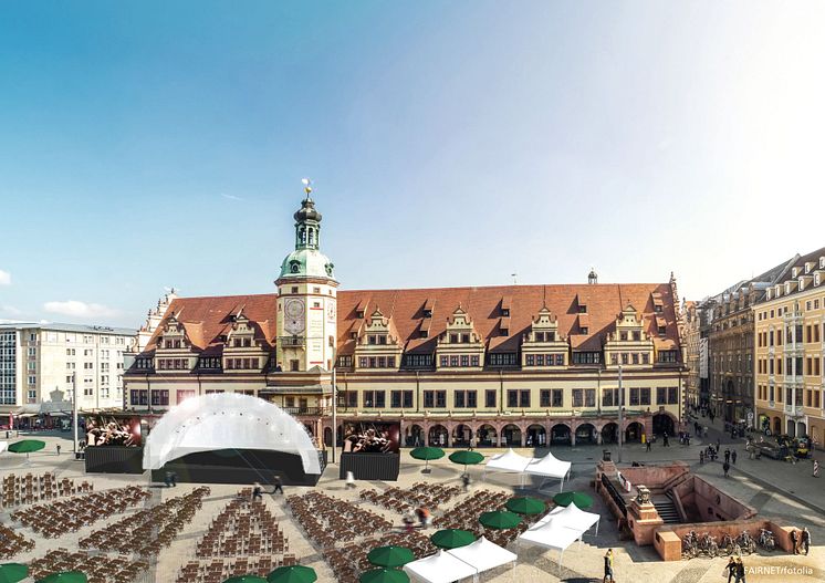 Leipziger Markt Musik - Grafik vom geplanten Aufbau