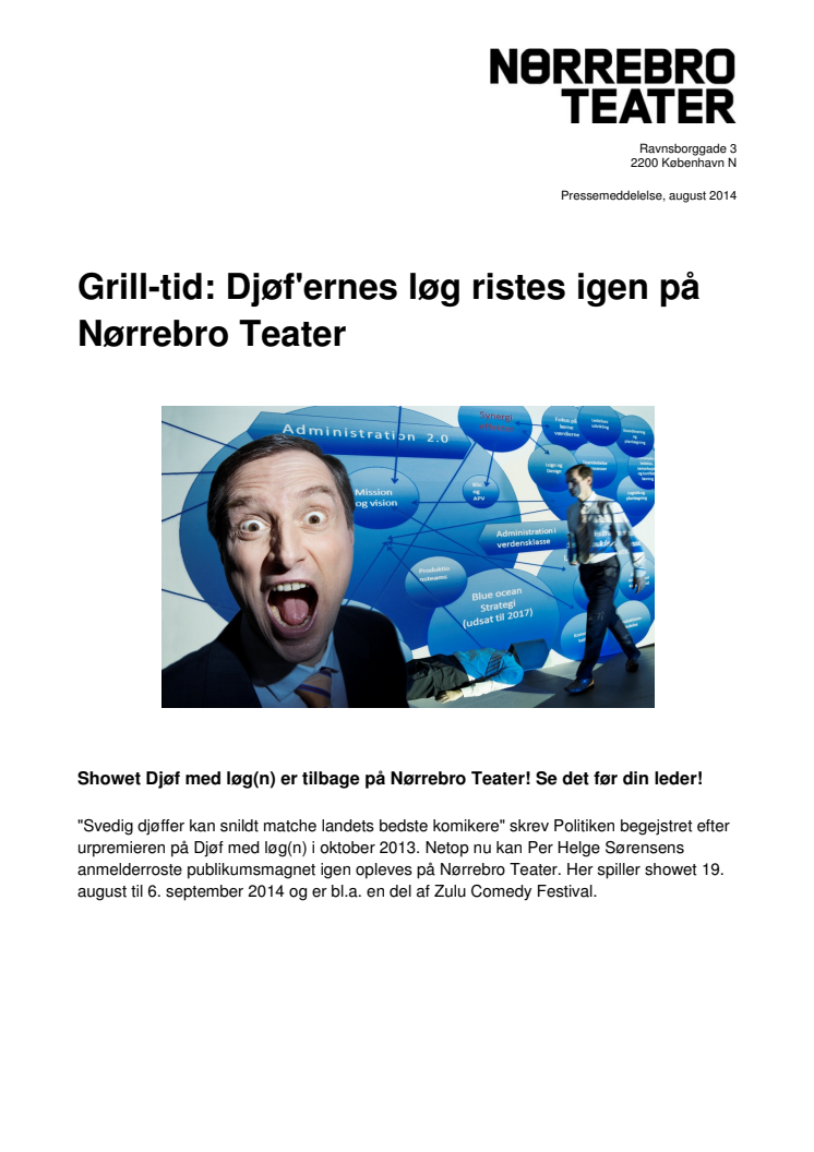 Grill-tid: Djøf'ernes løg ristes igen på Nørrebro Teater