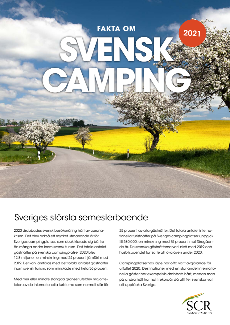 Fakta om svensk camping - Årsrapport 2020