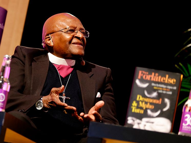 Desmond Tutu under Bokmässan i Göteborg 2014