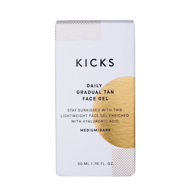 KICKS Daily Gradual Tan Face Gel MediumDark closed