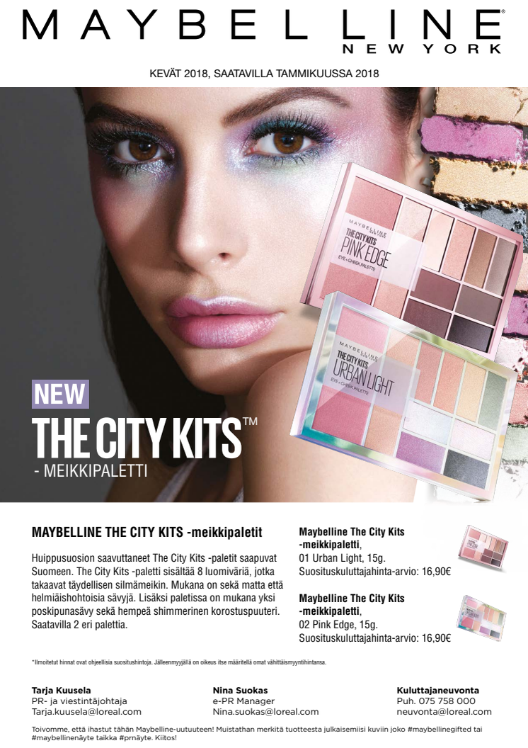 Maybelline The City Kits -meikkipaletti