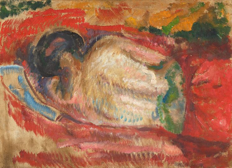  Edvard Munch: Naken kvinnerygg / Nude Female Back (1917-1919)