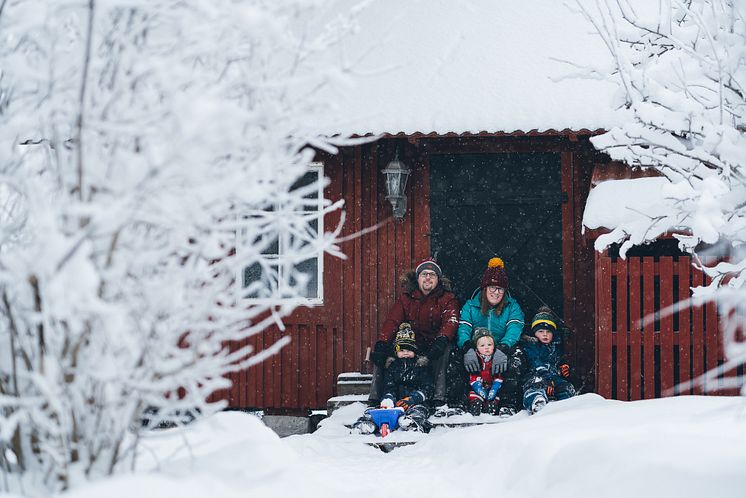 Ellen Vanes med familj