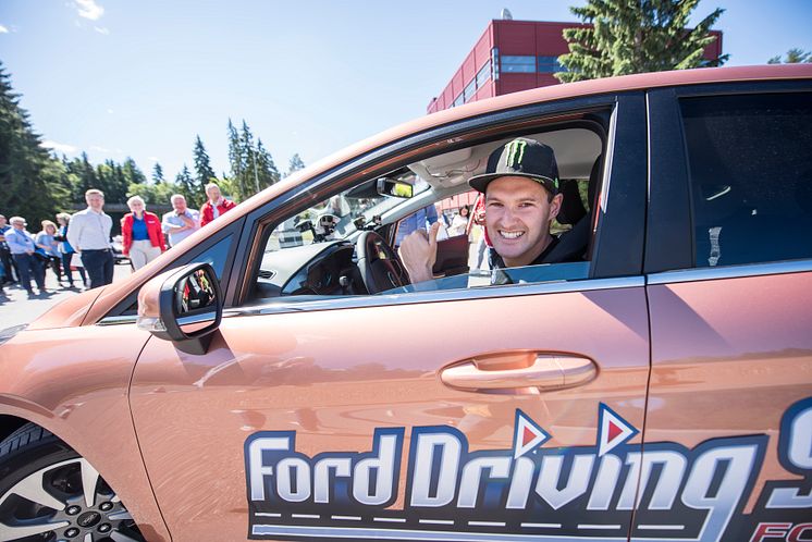 Fra pressekonferansen hvor Ford Motor Norge og forsikringsselskapet If lanserer et unikt opplæromgsprogram for unge sjåfører Ford Driving Skills for Life