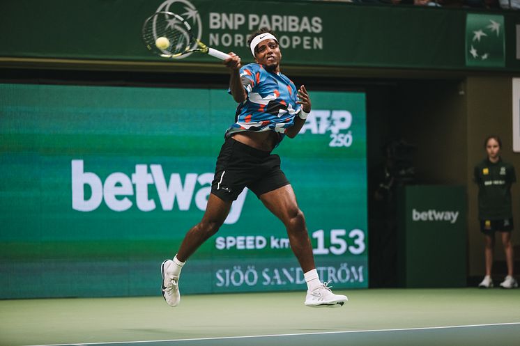 Elias Ymer at the BNP Paribas Nordic Open 2023