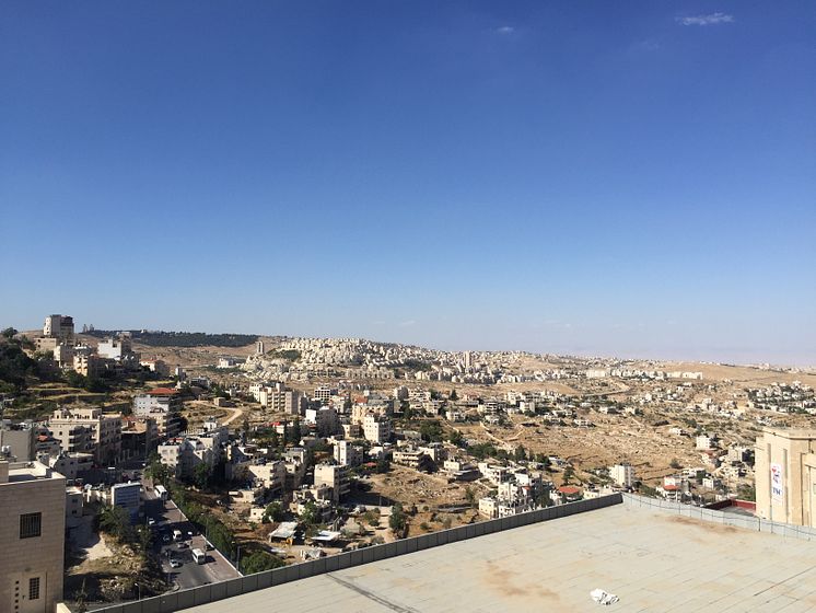 Bethlehem with settlements (Photo credit: Mark Griffiths)
