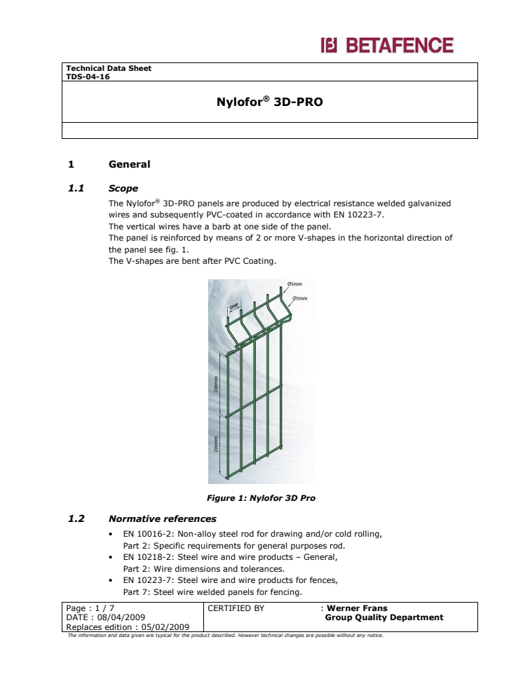 Betafence žogi.Nylofor 3D-PRO