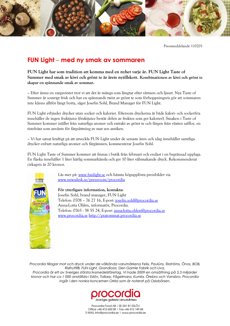 FUN Light – med ny smak av sommaren