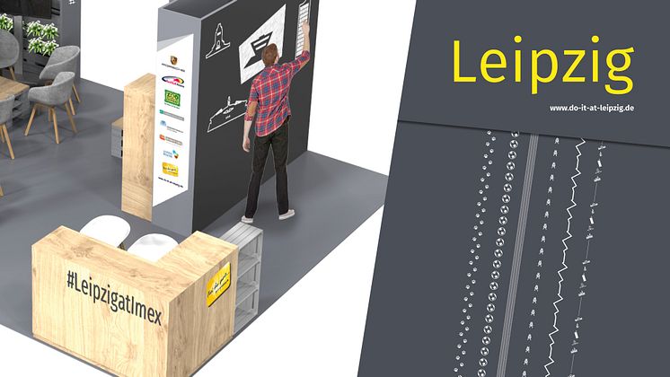 Grafik vom Leipzig-Stand auf der IMEX 2018