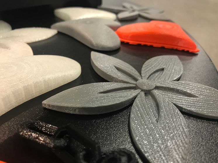 Example of 3D-printed products