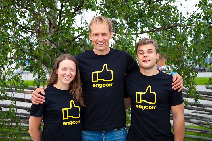 team_engcon_fr v_Laila Kveli, Jerry Ahrlin, Sebastian Modin.