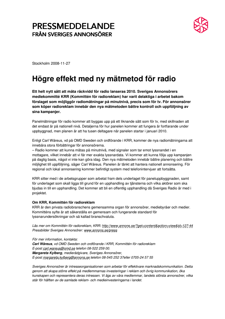 Högre effekt med ny mätmetod för radio