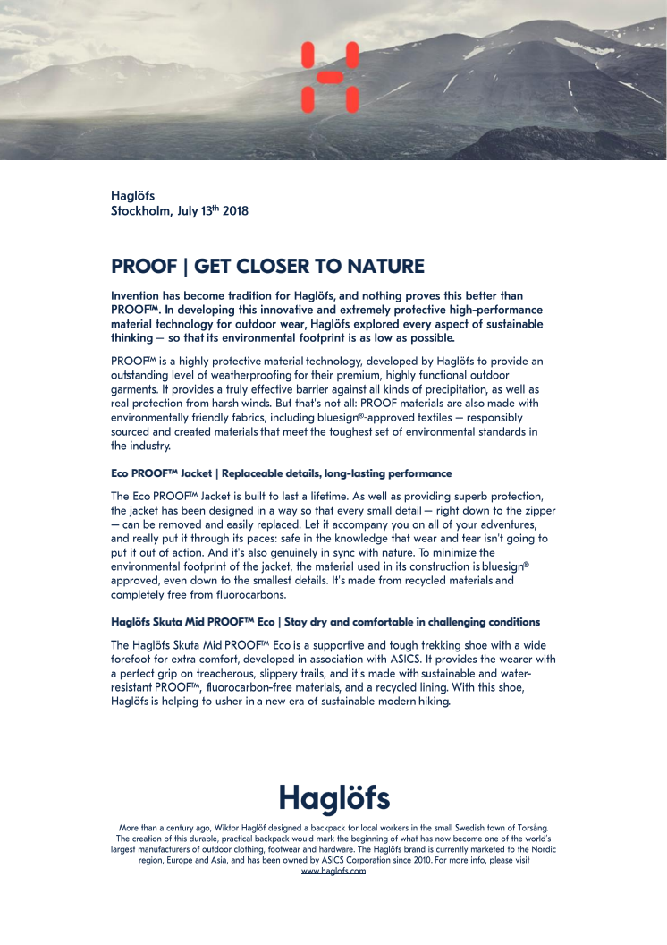 PROOF | GET CLOSER TO NATURE