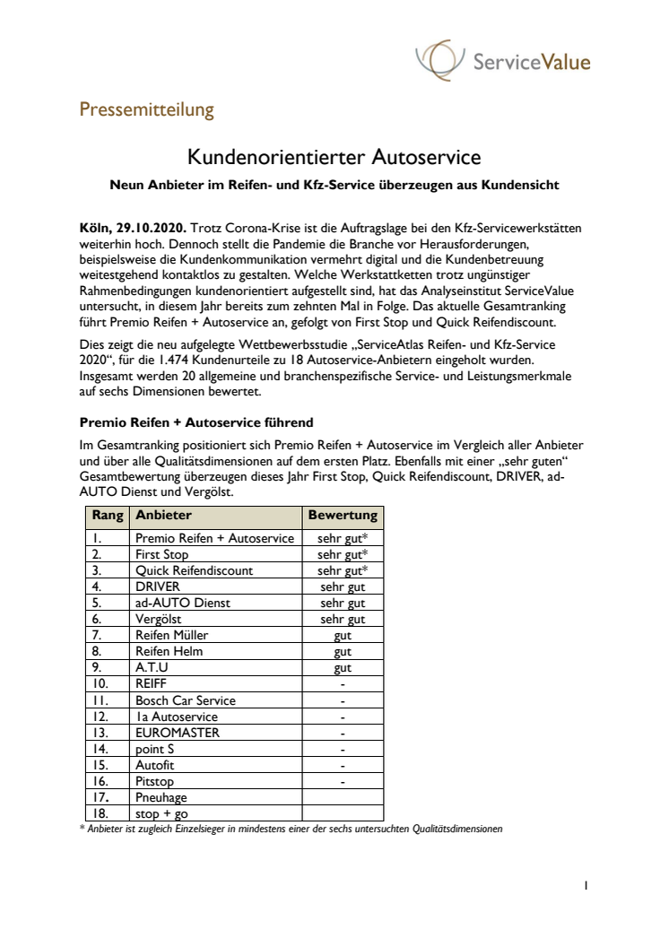 Kundenorientierter Autoservice