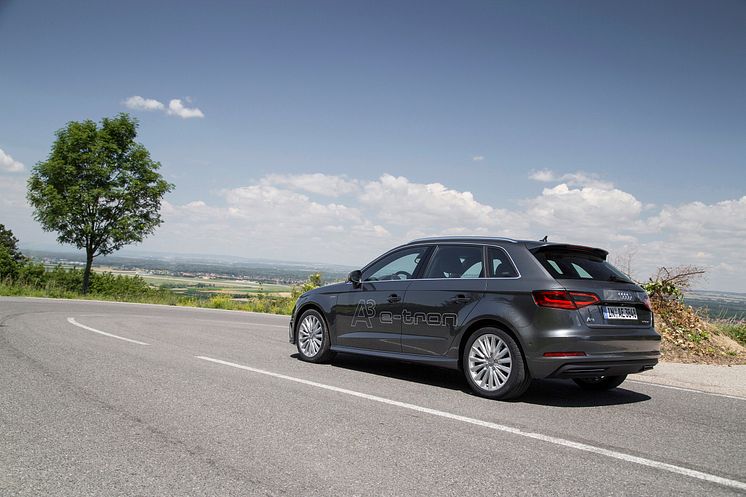 Audi A3 Sportback e-tron Daytonagrå side