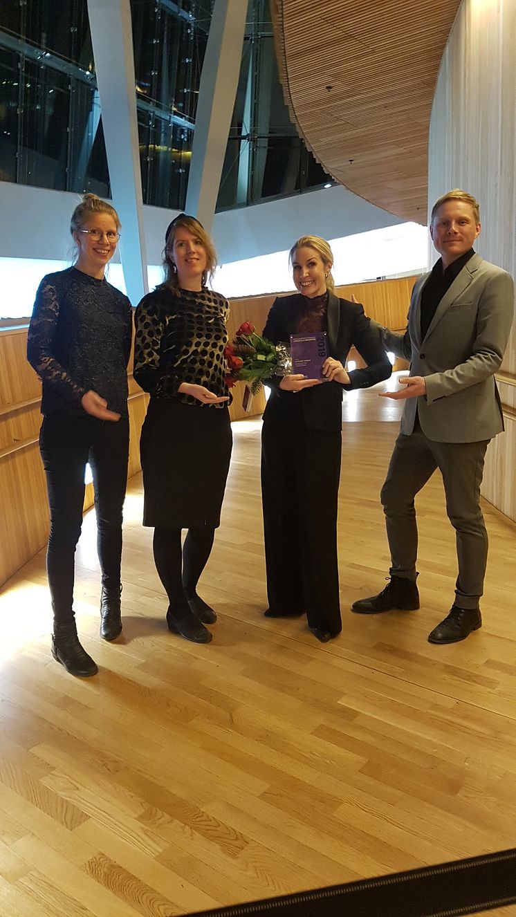 Ved prisutdelingen i Den Norske Opera & Ballett