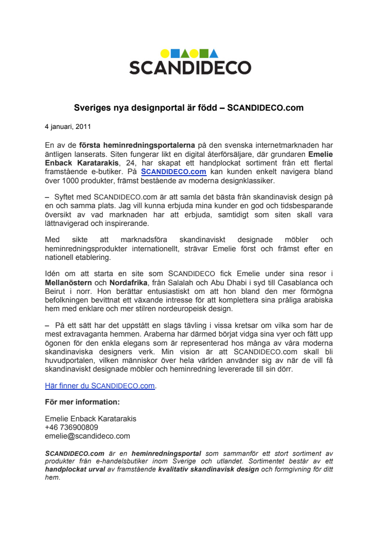 Sveriges nya designportal är född – SCANDIDECO.com