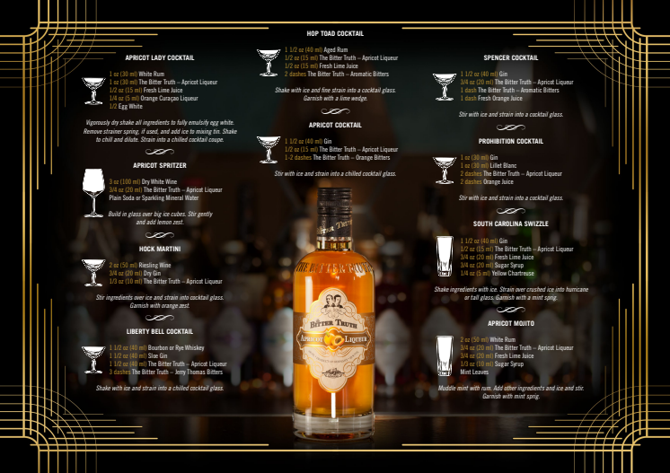 The Bitter Truth Apricot Liqueur Cocktail Recipes