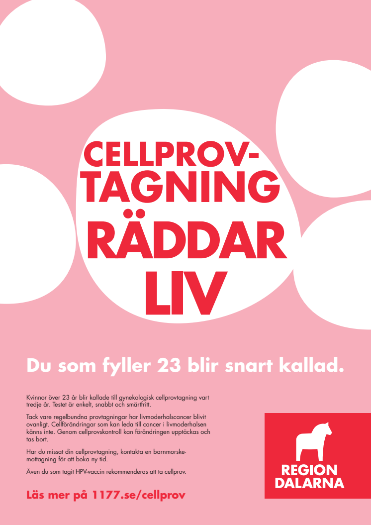 Cellprovtagning räddar liv! 