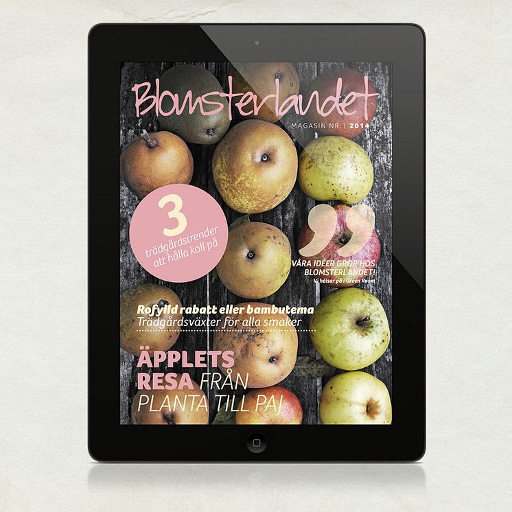 Blomsterlandet Ipad-magasin