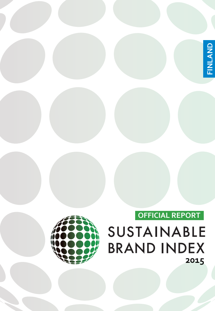 Sustainable Brand Index 2015 - officiell rapport för Finland